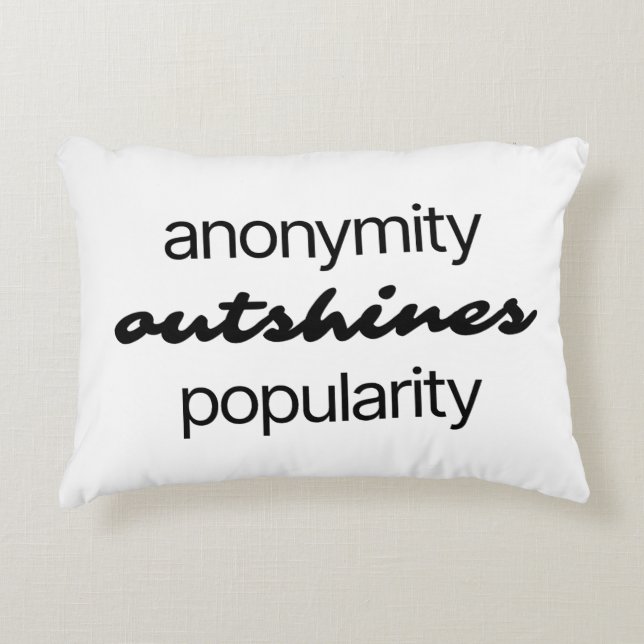 Anonymity Accent Pillow Accent Kussen (Voorkant)