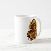 Anonymity Bruh LOGO -  Koffiemok (Voorkant rechts)