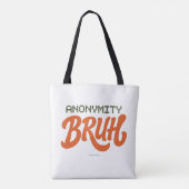 Anonymity Bruh Logo - Tote Bag (Achterkant)