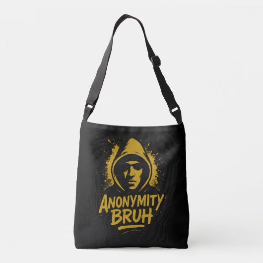 Anonymity Bruh logo - Tote Crossbody Tas (Achterkant)
