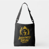 Anonymity Bruh logo - Tote Crossbody Tas (Voorkant)