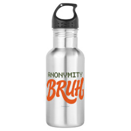 Anonymity Bruh Logo - Water Bottle Waterfles