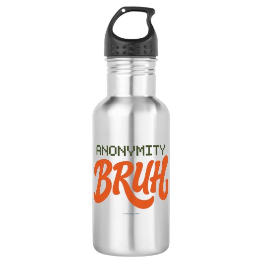 Anonymity Bruh Logo - Water Bottle Waterfles (Voorkant)