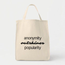 Anonymity Grocery Canvas tas