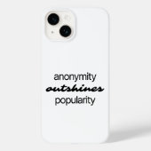 Anonymity iPhone Case (Achterkant)