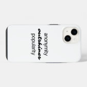 Anonymity iPhone Case Hoesje (Achterkant horizontaal)