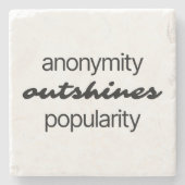 Anonymity Marble Stone Onderzetter (Voorkant)