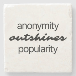 Anonymity Marble Stone Onderzetter