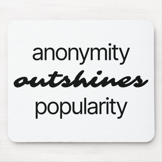 Anonymity Muismat (Voorkant)