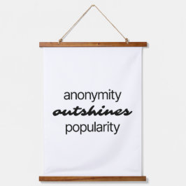 Anonymity Wood Thped Wall Tapestry Hangend Wandkleed