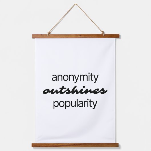 Anonymity Wood Thped Wall Tapestry Hangend Wandkleed (Voorkant)