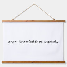 Anonymity Wood Thped Wall Tapestry
