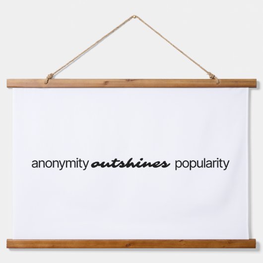 Anonymity Wood Thped Wall Tapestry Hangend Wandkleed (Voorkant)