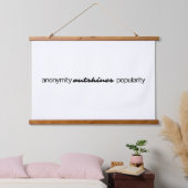 Anonymity Wood Thped Wall Tapestry Hangend Wandkleed (Slaapkamer)