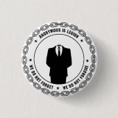 Anonymous Badge Ronde Button 3,2 Cm (Voorkant)