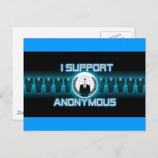 ANONYMOUS BRIEFKAART (Voorkant / Achterkant)