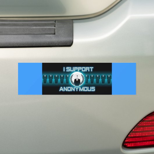 ANONYMOUS BUMPERSTICKER (Op auto)