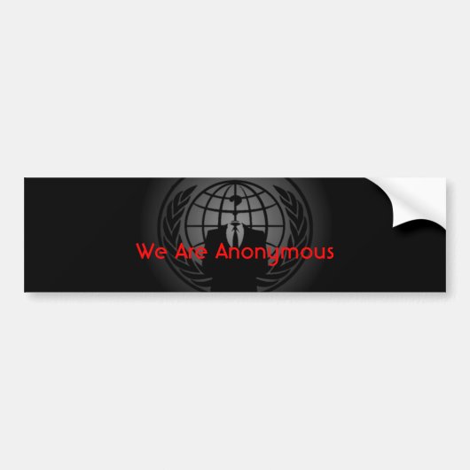 Anonymous( Bumpersticker) Bumpersticker (Voorkant)