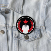 Anonymous Canada Black Button (In situ)