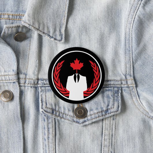 Anonymous Canada Black Button (In situ)