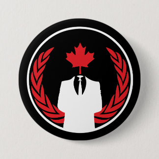 Anonymous Canada Black Button