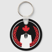 Anonymous Canada Black Sleutelhanger (Voorkant)
