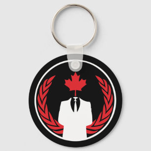 Anonymous Canada Black Sleutelhanger