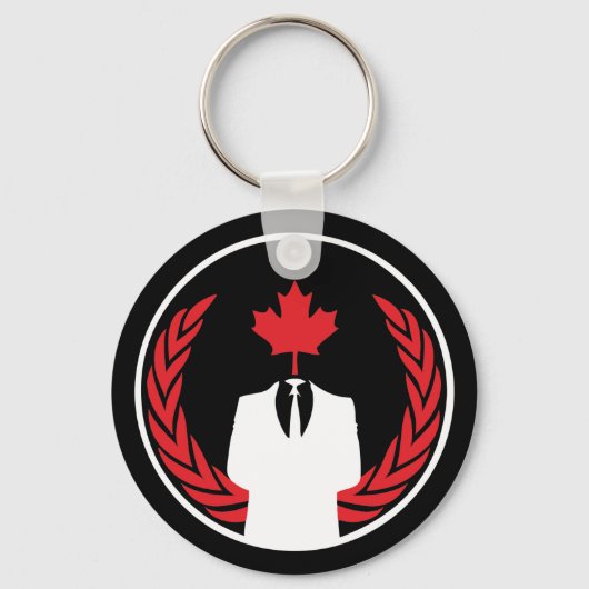 Anonymous Canada Black Sleutelhanger (Voorkant)
