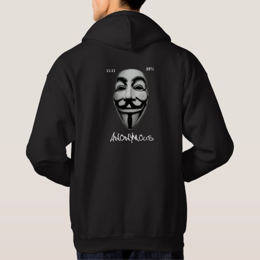 ANONYMOUS GRAFFITI HACKER DMT OCCUPY HOODIE (Achterkant)