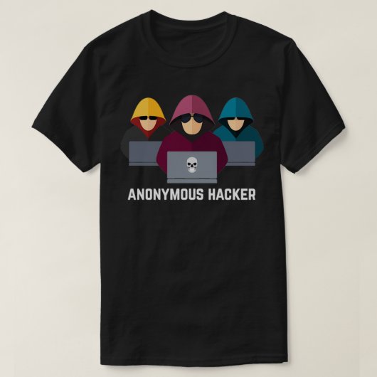 Anonymous Hacker Funny Programmer t.b.t. T-shirt (Design voorkant)