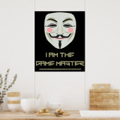 Anonymous ik ben de spelmeester PZ1 Project Zorgo Poster (Keuken)