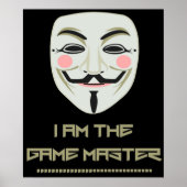 Anonymous ik ben de spelmeester PZ1 Project Zorgo Poster (Voorkant)