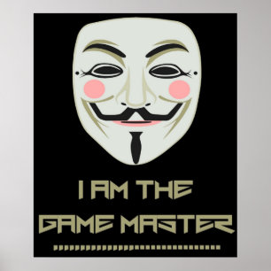 Anonymous ik ben de spelmeester PZ1 Project Zorgo Poster