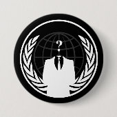 Anonymous International Black Button (Voorkant)