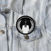 Anonymous International Black Button (In situ)
