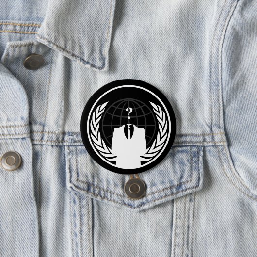 Anonymous International Black Button (In situ)