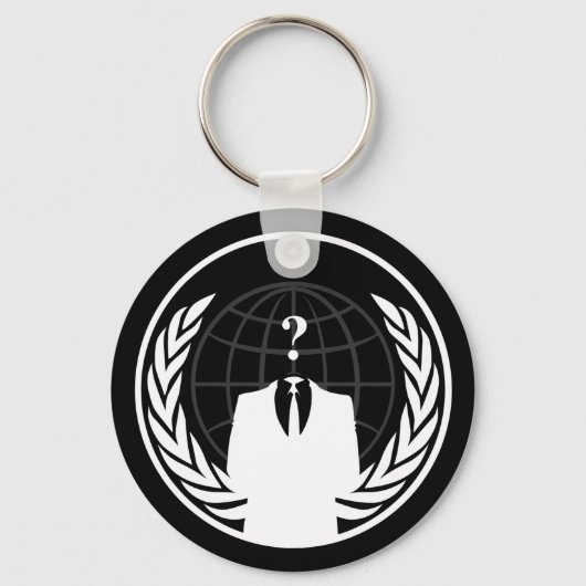 Anonymous International Black Sleutelhanger (Voorkant)