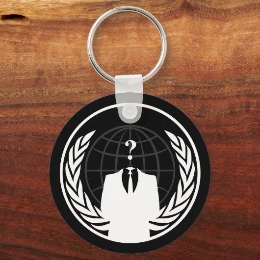 Anonymous International Black Sleutelhanger (Voorkant)