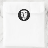 ANONYMOUS mask Ronde Sticker (Tas)