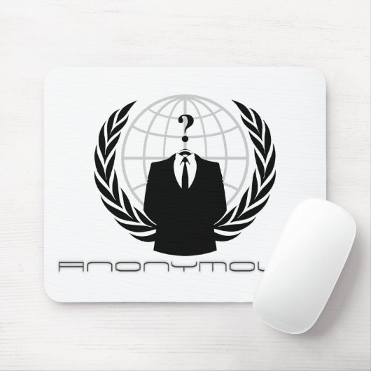 Anonymous Mousepad white Muismat (Met muis)