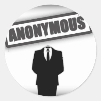 Anonymous Ronde Sticker