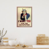 Anonymous Sam wil je voor het beroep. Poster (Keuken)