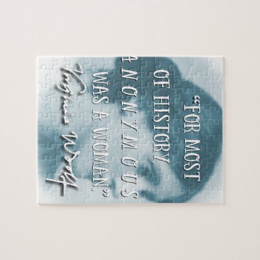Anonymous Virginia Woolf citeert blauw Legpuzzel (Horizontaal)
