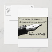 Anonymous was een vrouw briefkaart (Voorkant / Achterkant)