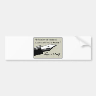 Anonymous was een vrouw bumpersticker