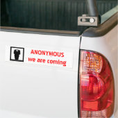 ANONYMOUS, we komen eraan Bumpersticker (Op Truck)