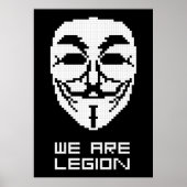 Anonymous we zijn legendarische schilderkunst poster (Voorkant)
