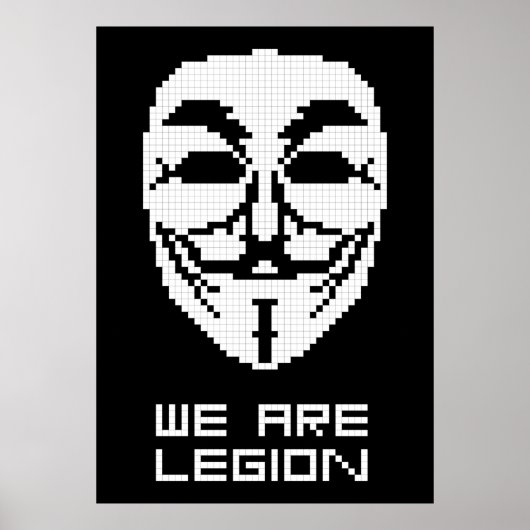 Anonymous we zijn legendarische schilderkunst poster (Voorkant)