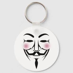 anonymus mask vendetta hacker cyber internet hackt sleutelhanger