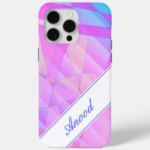 Anood - Naam Sjabloon Feminine Pastel Colors iPhone 15 Pro Max Hoesje